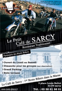 Flyer Publicitaire pour le café de Sarcy
